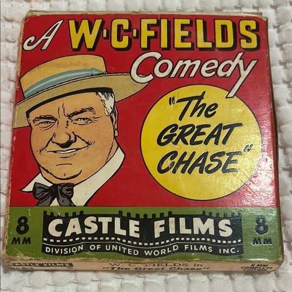 Vintage WC Fields The Great Chase 8mm Film by Castle Films 1960s - Picture 1 of 6